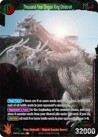 Thousand-Year Dragon King Ghidorah | Booster Set 3: Resonance of Rivals | P | Foil | #EBP03-028+