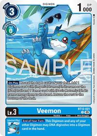 Veemon - BT12-021 (Reprint) | Advanced Booster Digimon Generation | Common | Foil | #BT12-021 C