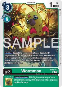 Wormmon - BT12-047 (Reprint) | Advanced Booster Digimon Generation | Uncommon | Foil | #BT12-047 U