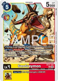 GeoGreymon - BT21-042 (Reprint) | Advanced Booster Digimon Generation | Common | Foil | #BT21-042 C
