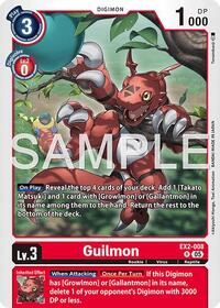 Guilmon - EX2-008 (Reprint) | Advanced Booster Digimon Generation | Rare | Foil | #EX2-008 R