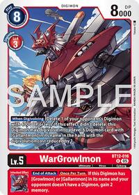 WarGrowlmon - BT12-016 (Reprint) | Advanced Booster Digimon Generation | Rare | Foil | #BT12-016 R