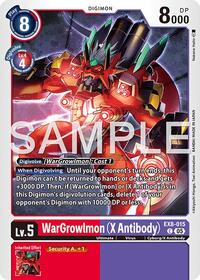WarGrowlmon (X Antibody) (Reprint) | Advanced Booster Digimon Generation | Common | Foil | #EX8-015 C