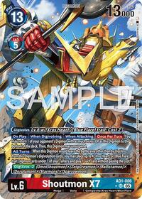 Shoutmon X7 (Alternate Art) | Advanced Booster Digimon Generation | Super Rare | Foil | #AD1-006 SR