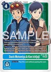 Davis Motomiya & Ken Ichijoji (Reprint) | Advanced Booster Digimon Generation | Rare | Foil | #BT16-085 R