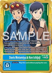 Davis Motomiya & Ken Ichijoji (Gold Border) | Advanced Booster Digimon Generation | Rare | Foil | #BT16-085 R