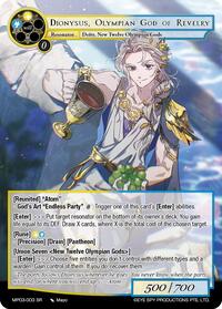 Dionysus, Olympian God of Revelry | Masterpiece Collection 03 "Dimensional Hope" | Super Rare | Normal | #MP03-003 SR