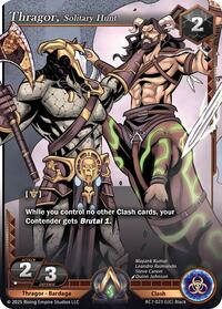 Thragor, Solitary Hunt | Ancient Alphas | Uncommon | Foil | #AC7-023