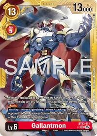 Gallantmon - BT13-111 (Gold Border) | Advanced Booster Digimon Generation | Secret Rare | Foil | #BT13-111 SEC