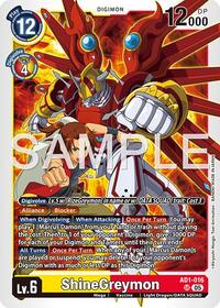 ShineGreymon - AD1-016 | Advanced Booster Digimon Generation | Super Rare | Foil | #AD1-016 SR