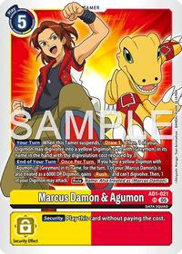 Marcus Damon & Agumon | Advanced Booster Digimon Generation | Super Rare | Foil | #AD1-021 SR