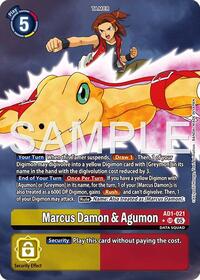 Marcus Damon & Agumon (Alternate Art) | Advanced Booster Digimon Generation | Super Rare | Foil | #AD1-021 SR