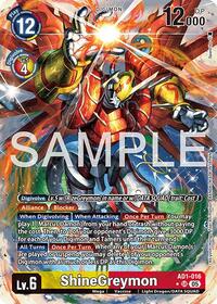 ShineGreymon - AD1-016 (Alternate Art) | Advanced Booster Digimon Generation | Super Rare | Foil | #AD1-016 SR