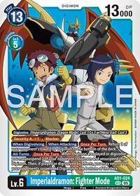 Imperialdramon: Fighter Mode - AD1-024 | Advanced Booster Digimon Generation | Secret Rare | Foil | #AD1-024 SEC