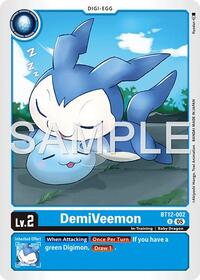 DemiVeemon - BT12-002 (Reprint) | Advanced Booster Digimon Generation | Uncommon | Foil | #BT12-002 U