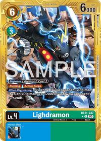 Lighdramon (Gold Border) | Advanced Booster Digimon Generation | Uncommon | Foil | #BT21-037 U