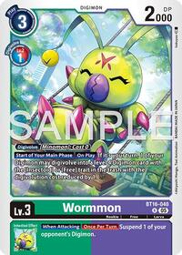 Wormmon - BT16-040 (Reprint) | Advanced Booster Digimon Generation | Rare | Foil | #BT16-040 R