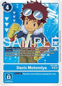 Davis Motomiya (Reprint) | Advanced Booster Digimon Generation | Rare | Foil | #BT3-093 R