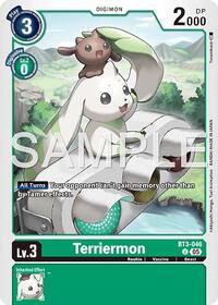 Terriermon (Reprint) | Advanced Booster Digimon Generation | Uncommon | Foil | #BT3-046 U