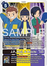 J.P., Koji, & Koichi | Advanced Booster Digimon Generation | Rare | Foil | #AD1-023 R