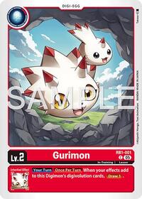 Gurimon (Reprint) | Advanced Booster Digimon Generation | Common | Foil | #RB1-001 C