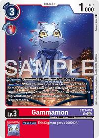 Gammamon - BT21-010 (Reprint) | Advanced Booster Digimon Generation | Uncommon | Foil | #BT21-010 U