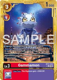 Gammamon - BT21-010 (Gold Border) | Advanced Booster Digimon Generation | Uncommon | Foil | #BT21-010 U