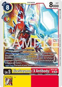 RizeGreymon (X Antibody) (Reprint) | Advanced Booster Digimon Generation | Rare | Foil | #BT9-041 R