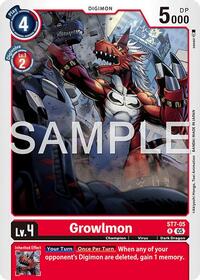 Growlmon - ST7-05 (Reprint) | Advanced Booster Digimon Generation | Rare | Foil | #ST7-05 R
