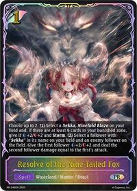 Resolve of the Nine-Tailed Fox | Shadowverse: Evolve Promo Cards | Promo | Normal | #PR-349EN