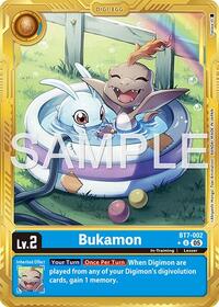 Bukamon (Gold Border) | Advanced Booster Digimon Generation | Uncommon | Foil | #BT7-002 U
