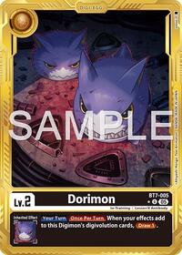 Dorimon (Gold Border) | Advanced Booster Digimon Generation | Uncommon | Foil | #BT7-005 U