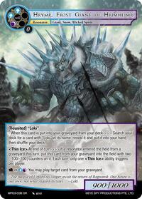 Hrymr, Frost Giant of Hrimheimr | Masterpiece Collection 03 "Dimensional Hope" | Super Rare | Normal | #MP03-038 SR