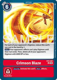 Crimson Blaze (Reprint) | Advanced Booster Digimon Generation | Uncommon | Foil | #BT8-097 U