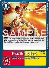 Final Shining Burst (Reprint) | Advanced Booster Digimon Generation | Rare | Foil | #BT13-104 R