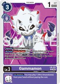 Gammamon - LM-016 (Reprint) | Advanced Booster Digimon Generation | Rare | Foil | #LM-016 R