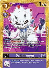Gammamon - LM-016 (Gold Border) | Advanced Booster Digimon Generation | Rare | Foil | #LM-016 R