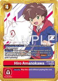 Hiro Amanokawa - BT21-080 (Gold Border) | Advanced Booster Digimon Generation | Super Rare | Foil | #BT21-080 SR