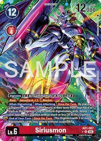 Siriusmon (Alternate Art) | Advanced Booster Digimon Generation | Super Rare | Foil | #AD1-007 SR