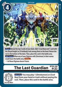 The Last Guardian (Reprint) | Advanced Booster Digimon Generation | Uncommon | Foil | #BT20-100 U