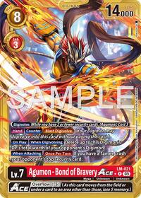Agumon - Bond of Bravery ACE (Gold Border) | Advanced Booster Digimon Generation | Promo | Foil | #LM-021 P