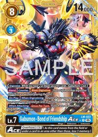 Gabumon - Bond of Friendship ACE (Gold Border) | Advanced Booster Digimon Generation | Promo | Foil | #LM-022 P