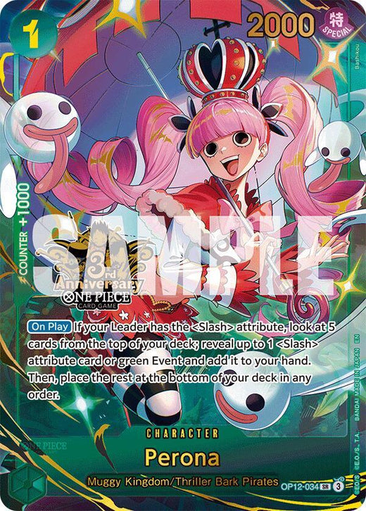 Perona (Japanese Version 3rd Anniversary Set) OP12-034 SR Foil