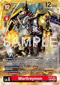 WarGreymon - BT14-101 (Gold Border) | Advanced Booster Digimon Generation | Secret Rare | Foil | #BT14-101 SEC
