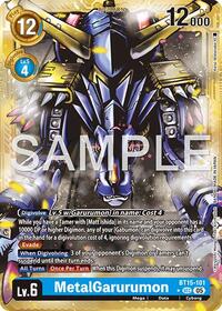 MetalGarurumon (Gold Border) | Advanced Booster Digimon Generation | Secret Rare | Foil | #BT15-101 SEC
