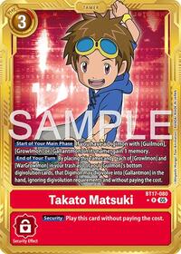 Takato Matsuki - BT17-080 (Gold Border) | Advanced Booster Digimon Generation | Rare | Foil | #BT17-080 R
