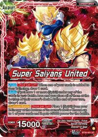 Son Goku, Vegeta, & Trunks // Super Saiyans United | Three Glorious Fighters | Uncommon | Foil | #BT30-001