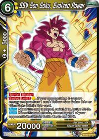 SS4 Son Goku, Evolved Power | Three Glorious Fighters | Rare | Foil | #BT30-070