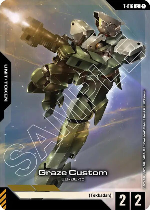 Graze Custom (Premium Card Collection Gundam Assemble) T-016 Common Holofoil