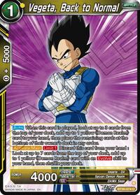 Vegeta, Back to Normal | Three Glorious Fighters | Common | #BT30-074